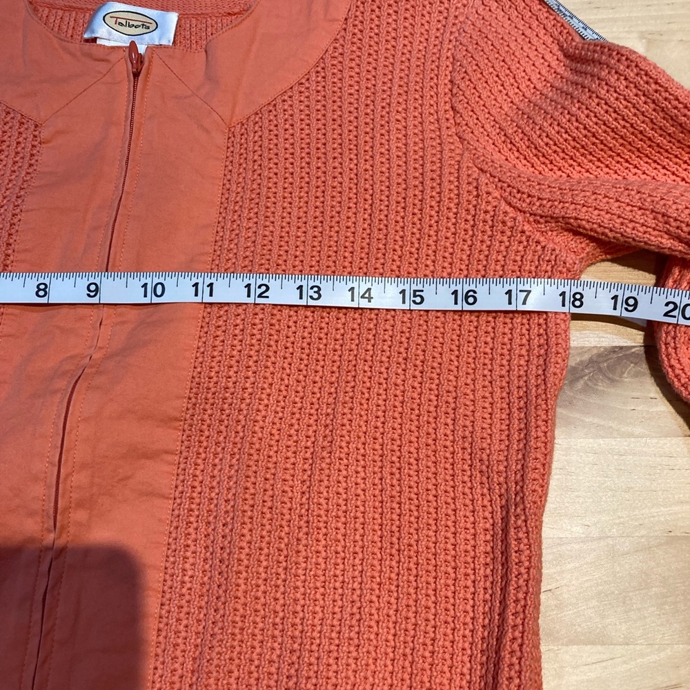 FINAL PRICE Talbots woman’s small zip up sweater 100% cotton - Picture 12 of 12